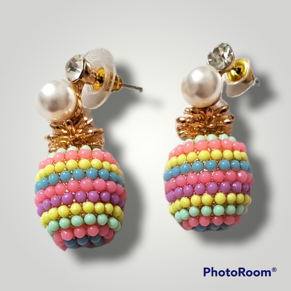 Rainbow 🌈 Pineapple Earrings